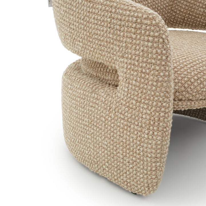Willicia Fabric Accent Chair Beige