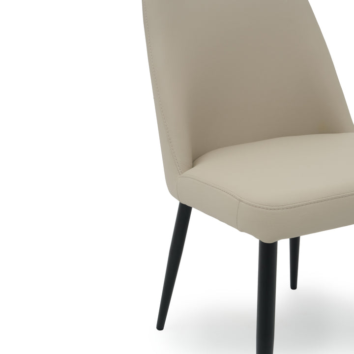 Wima Leather Chair Beige