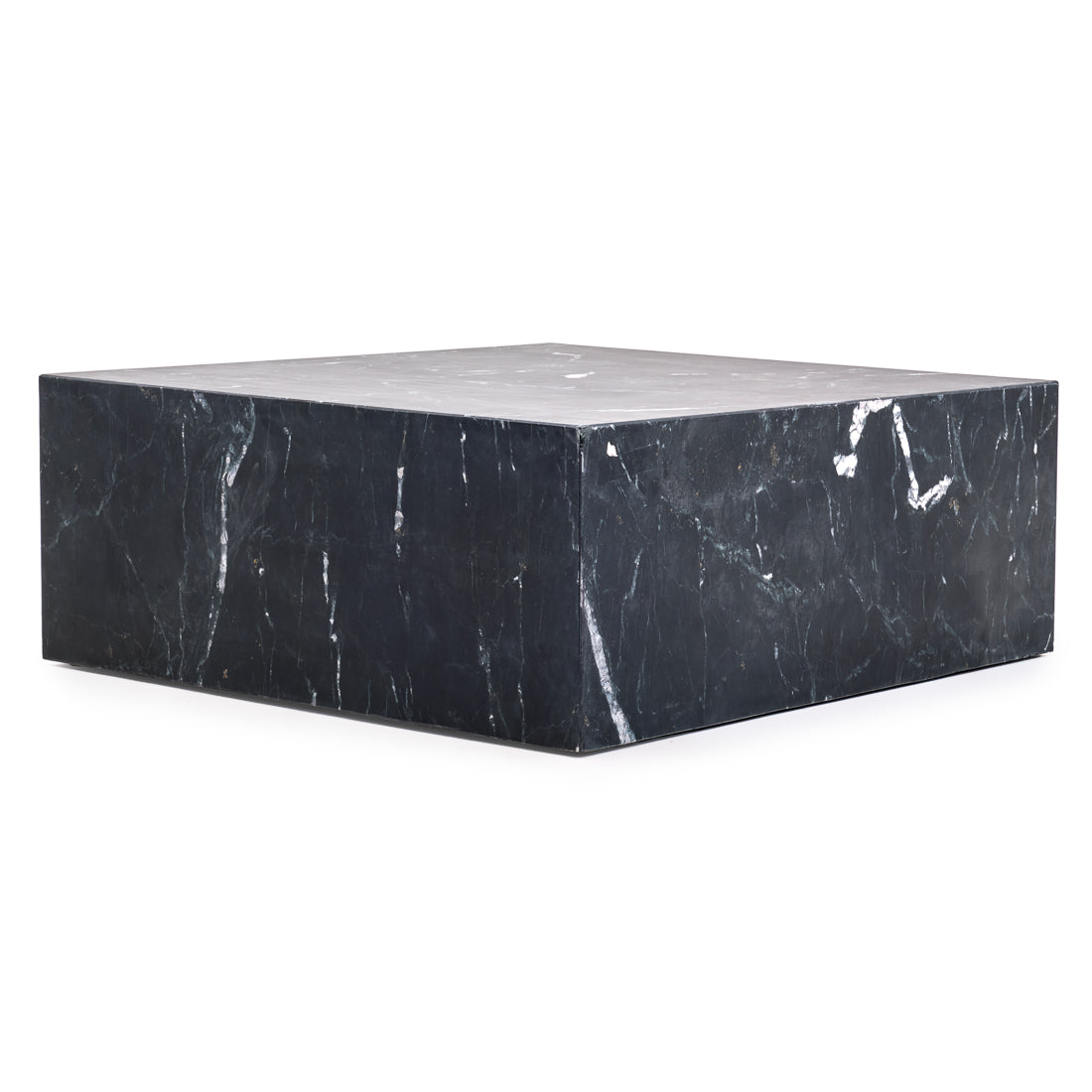 Nabby Marble Coffee Table Black