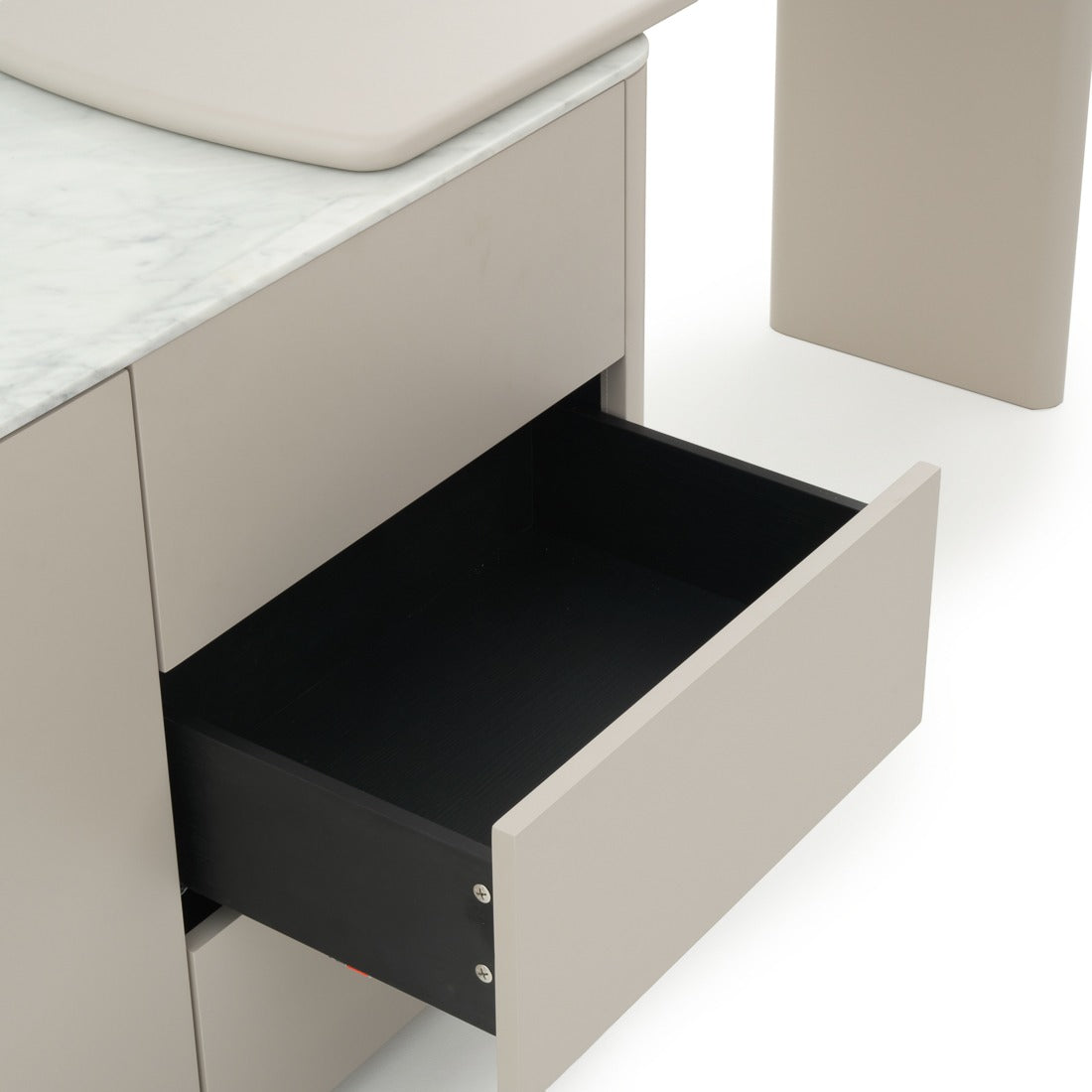Wissam 3-Drawer Dresser Light Grey