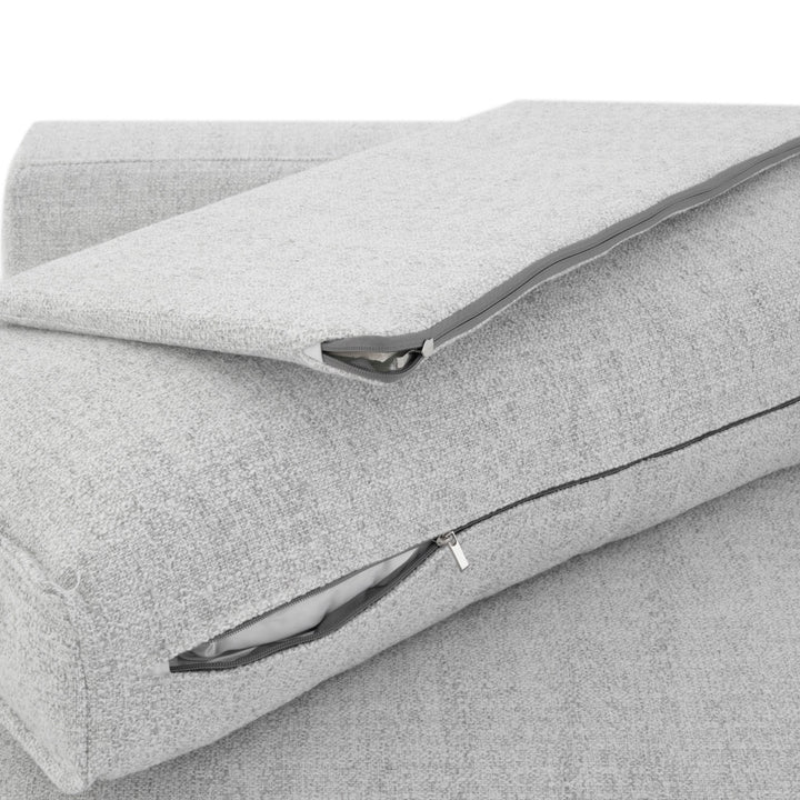 Nash Modular Right Chaise Light Grey