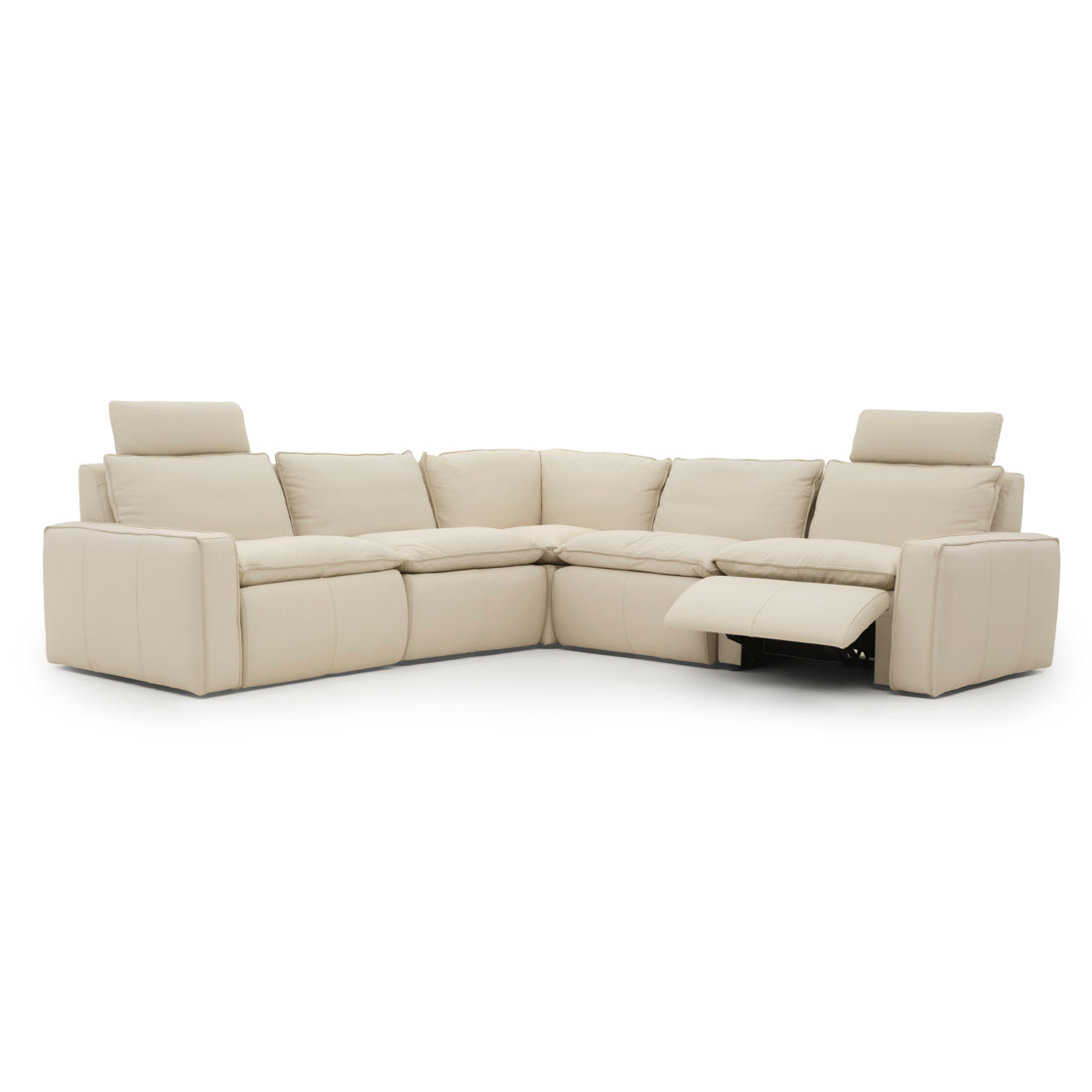 Nadyna Leather Modular Set Beige