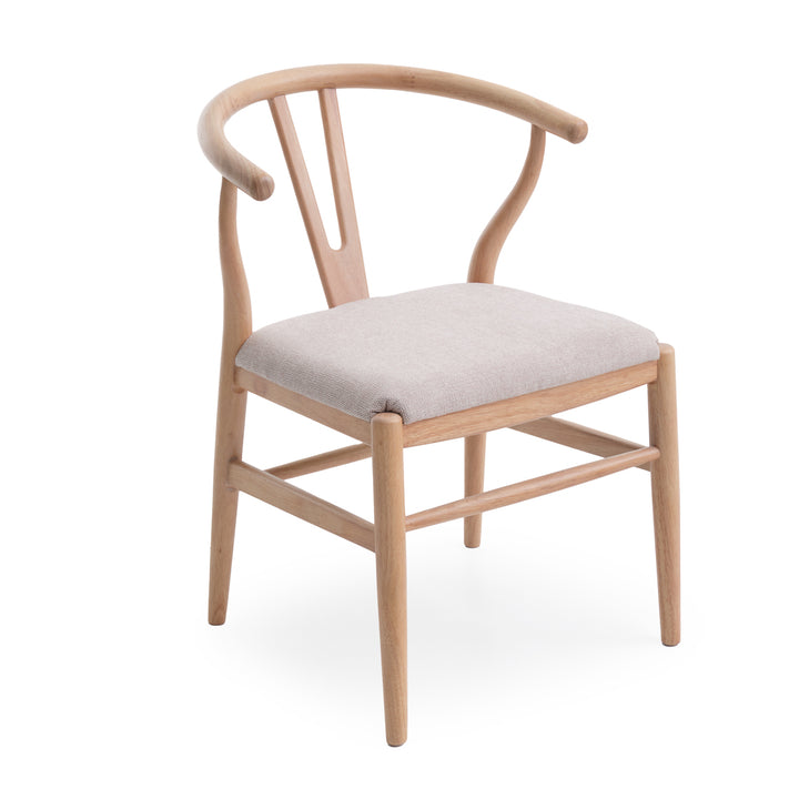 Nakesha Wood Armchair Light Brown