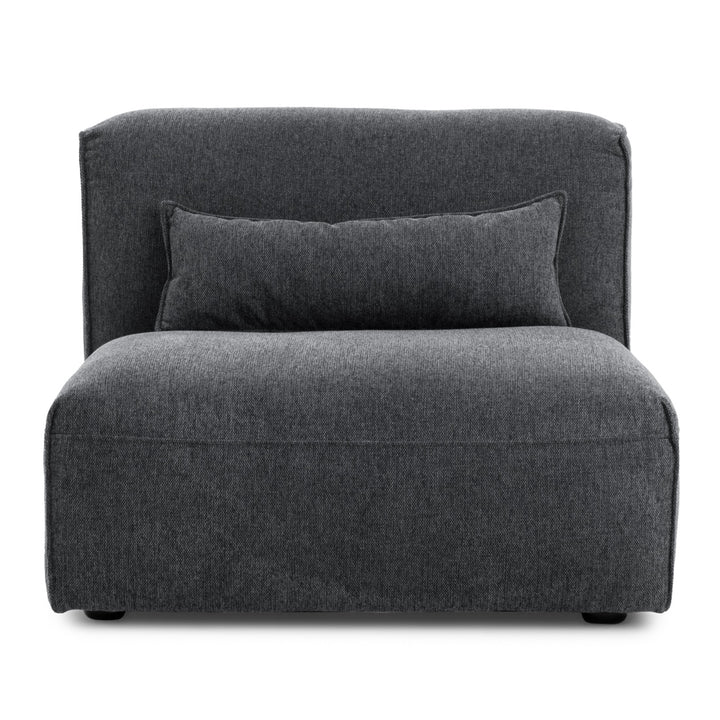 Ellemia Modular Armless Chair Dark Grey