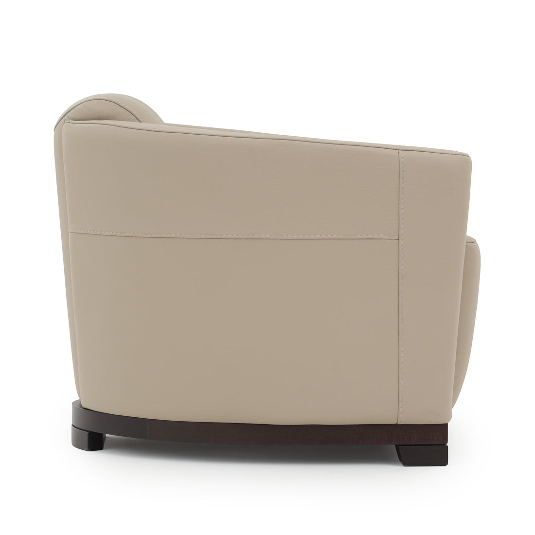 Etty Leather Accent Chair Light Brown