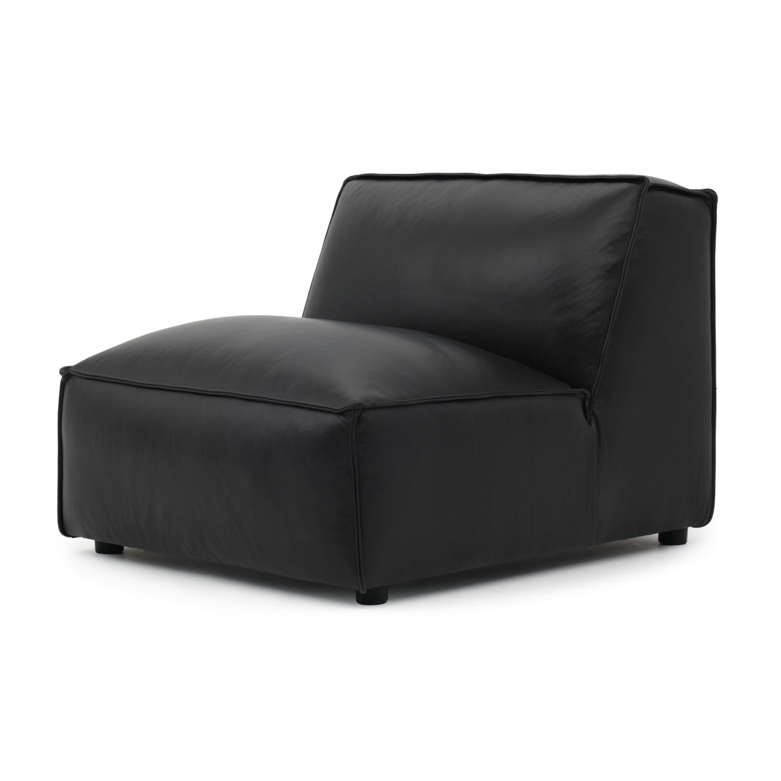 Nook Modular Armless Chair Black