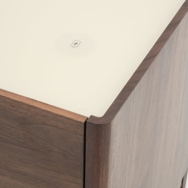 Nathaniel Left Nightstand Dark Brown