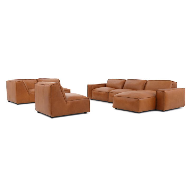 Nook Leather Modular Set Cognac