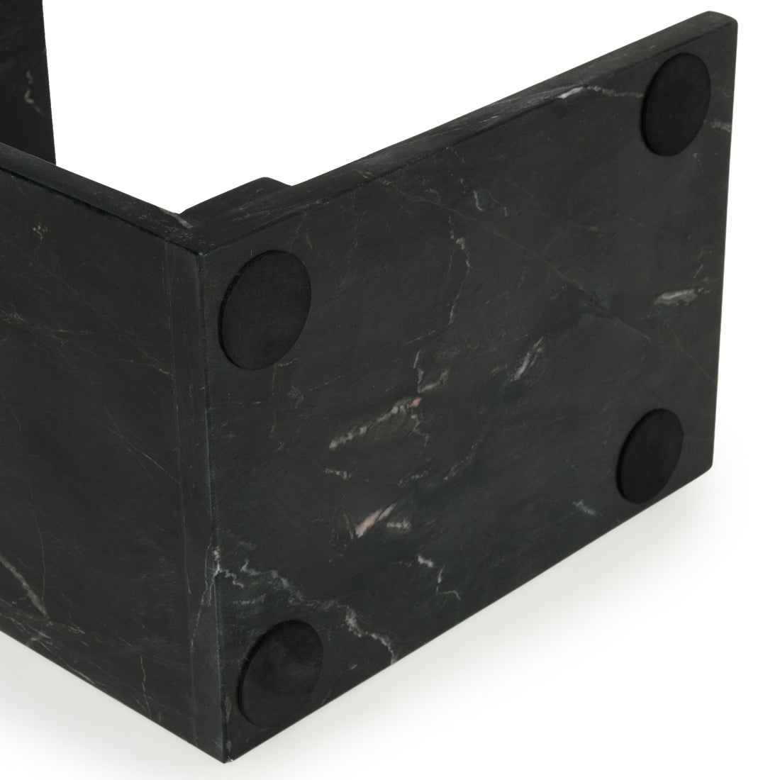 Neville Marble Accent Table Black