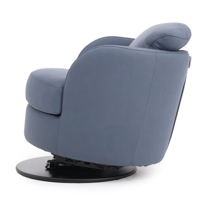 Wedia Swivel Accent Chair Dark Blue