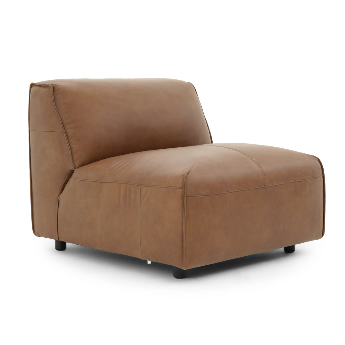 Nessa Modular Armless Chair Dark Brown