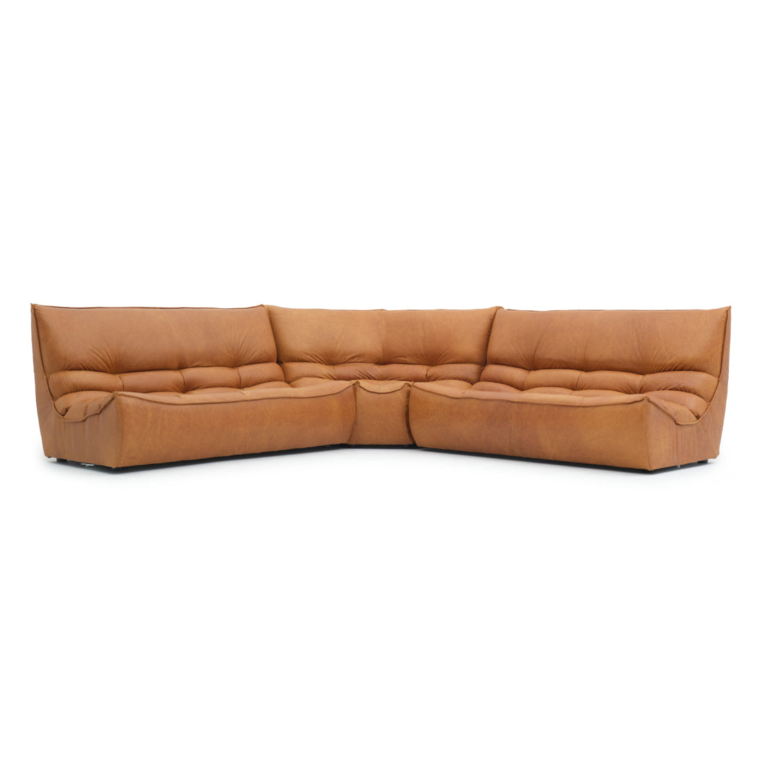 Nesto Leather Modular Set Cognac