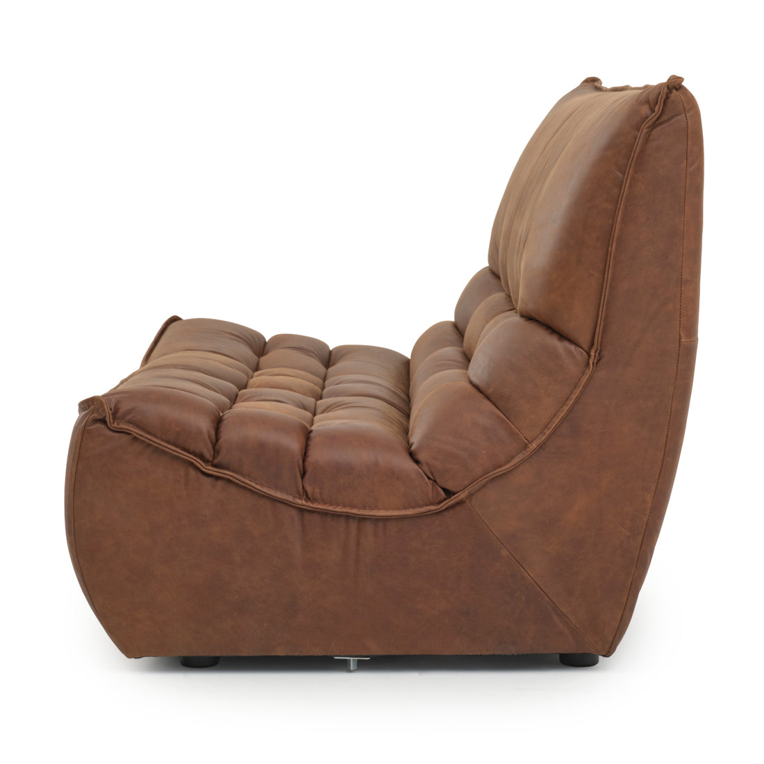 Nesto Modular Armless Loveseat Dark Brown