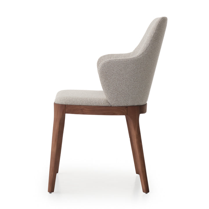 Evana Fabric Chair Light Brown