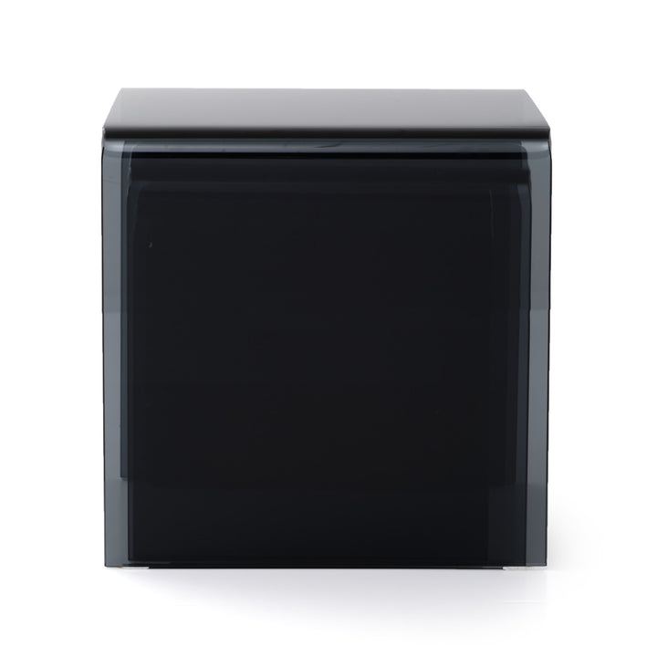 Wenzel Glass Nesting Table Dark Grey
