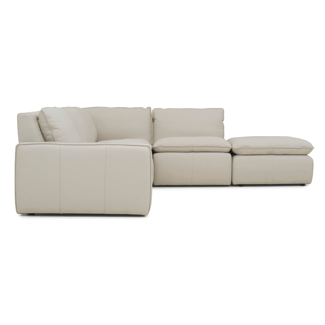 Nadyna Leather Modular Set Beige