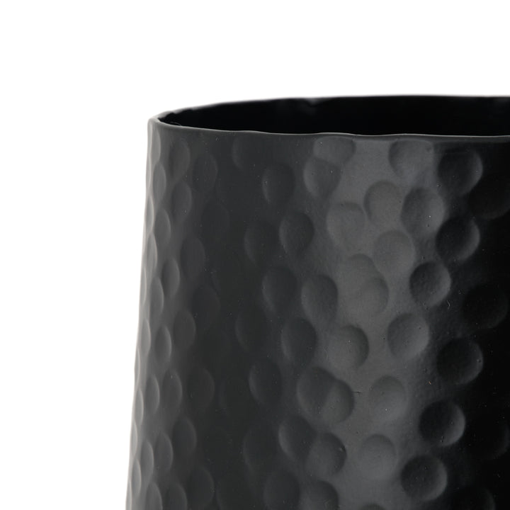 Nola Metal Vase Black