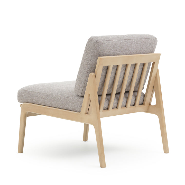 Nashik Fabric Accent Chair Light Grey