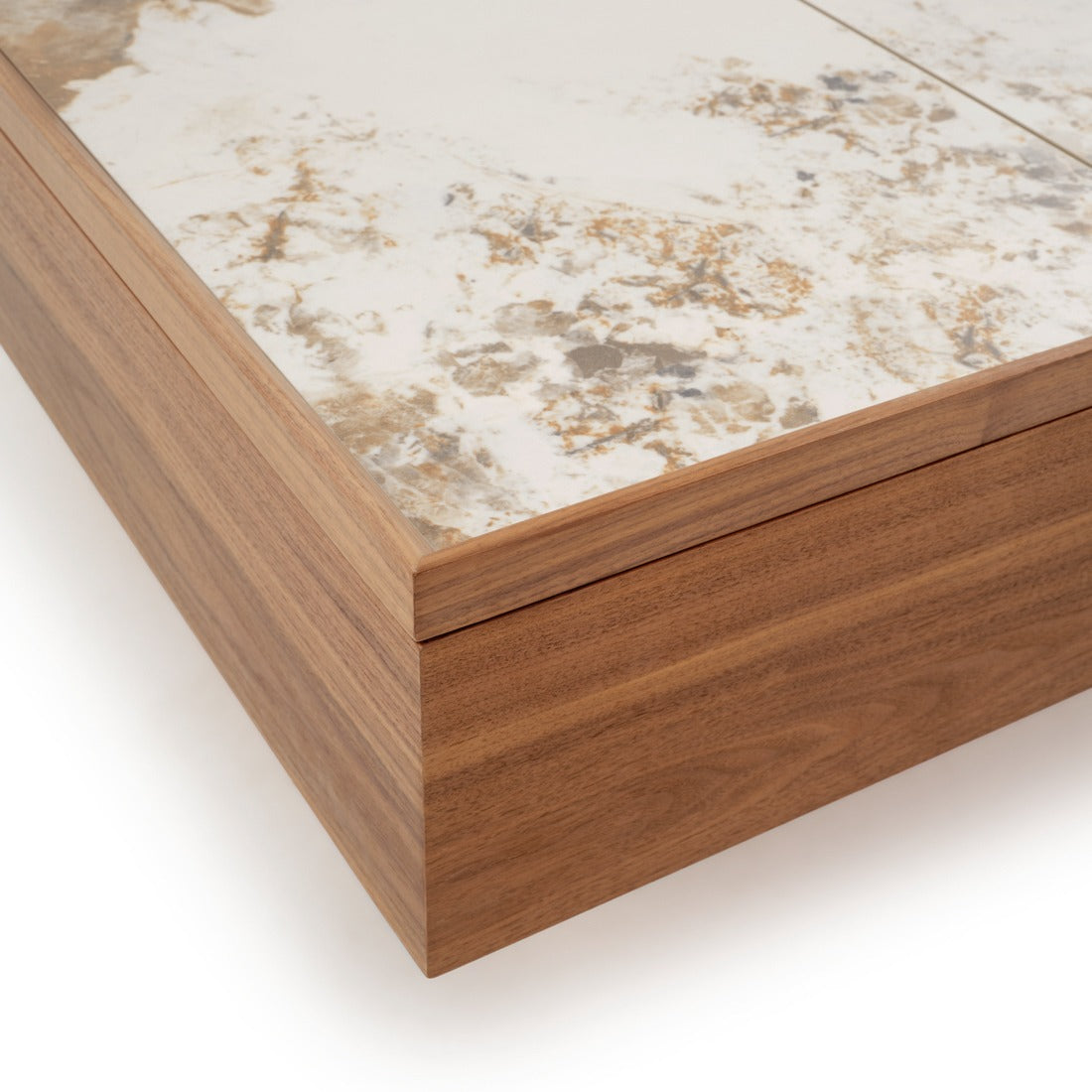 Emoni Coffee Table with Storage Dark Brown