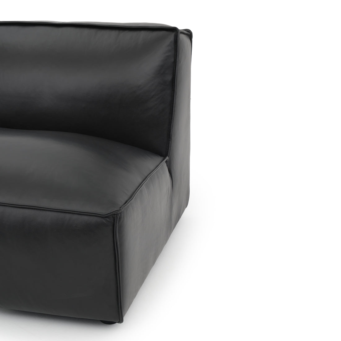 Nook Modular Armless Chair Black