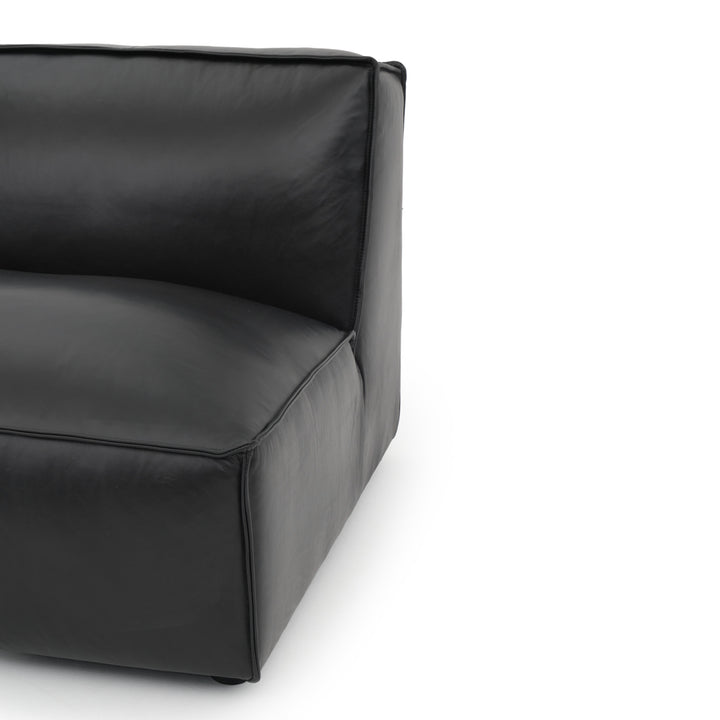 Nook Modular Armless Chair Black