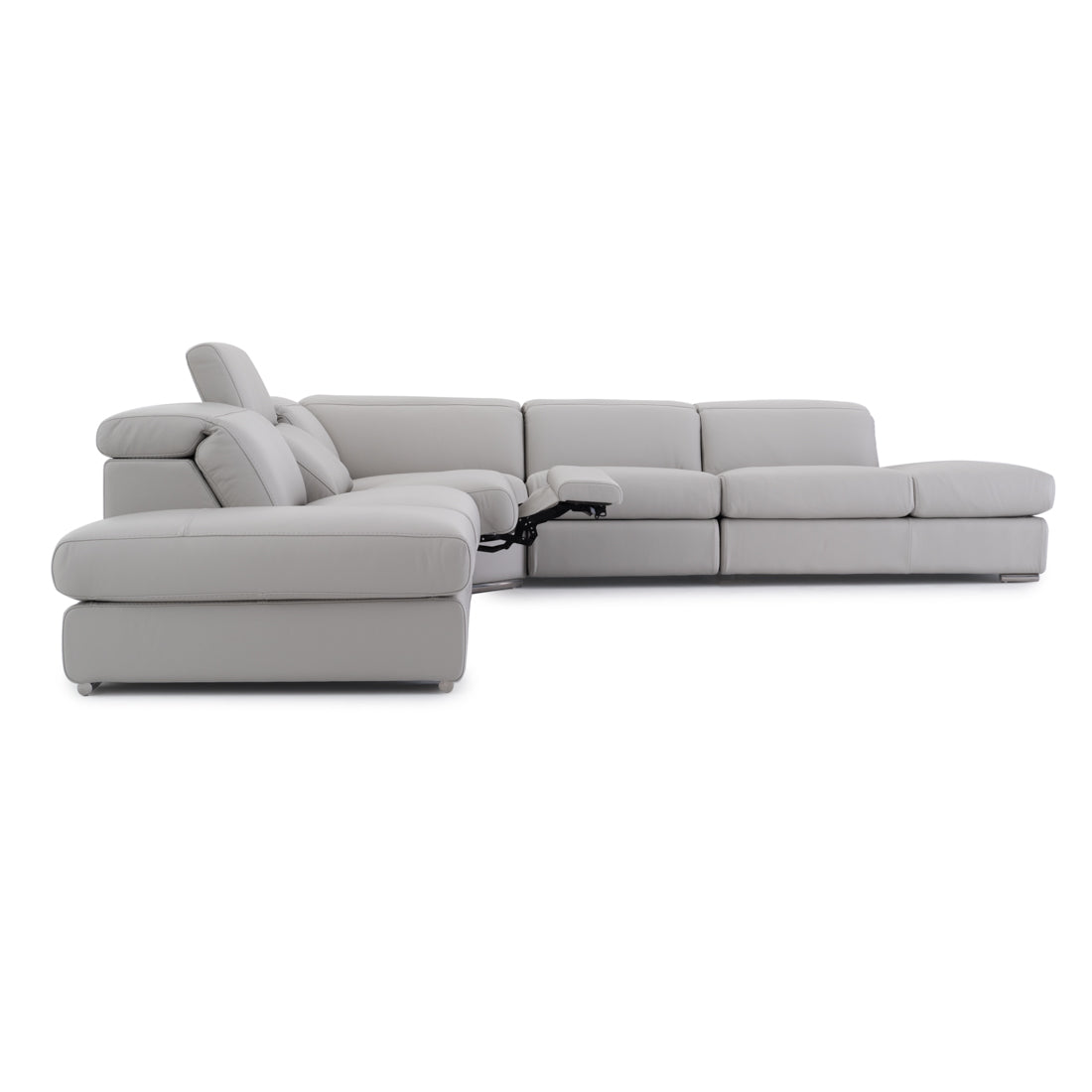 Whitmore Reclining Sectional Sofa Light Grey