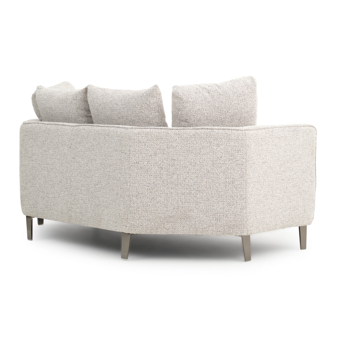 Wester Fabric Loveseat Black & White
