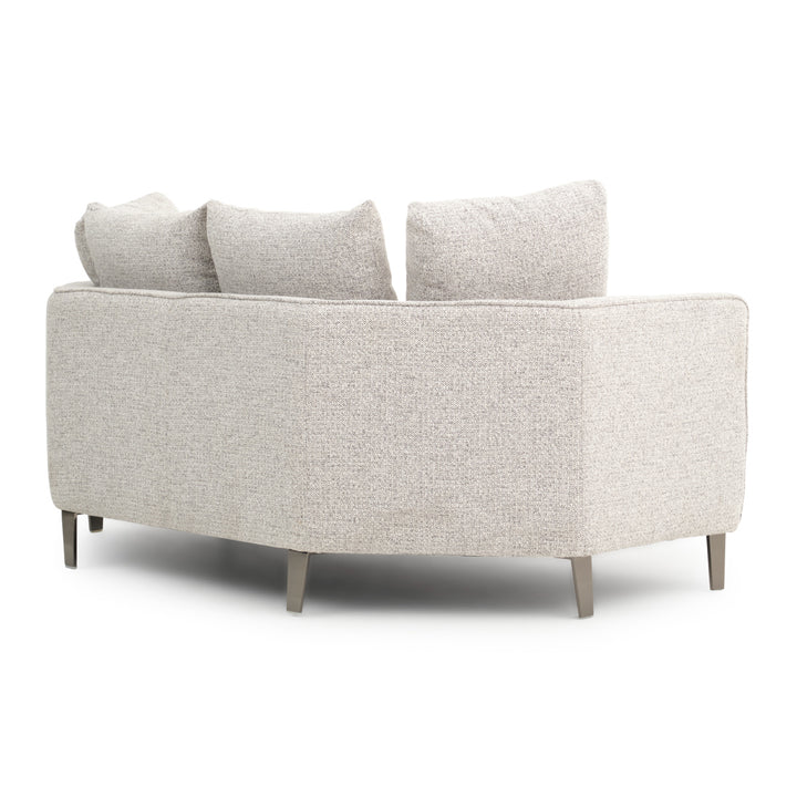 Wester Fabric Loveseat Black & White