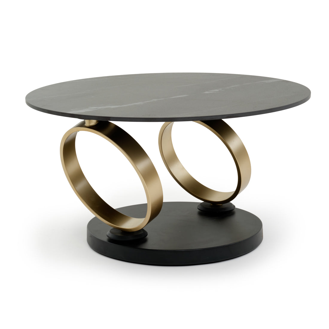 Whitten Ceramic Coffee Table Black