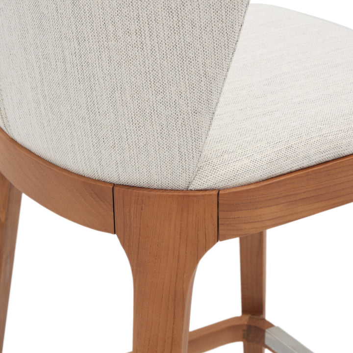 Nelvy Counter Stool Off White
