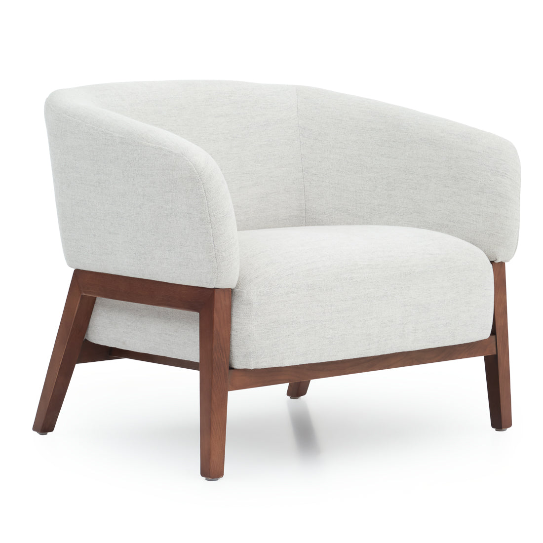 Noa Fabric Accent Chair Light Grey