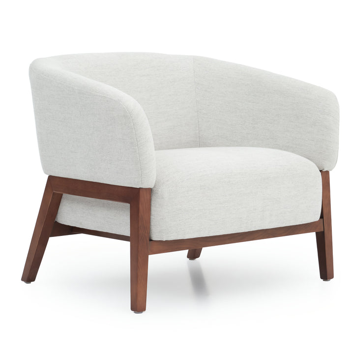 Noa Fabric Accent Chair Light Grey
