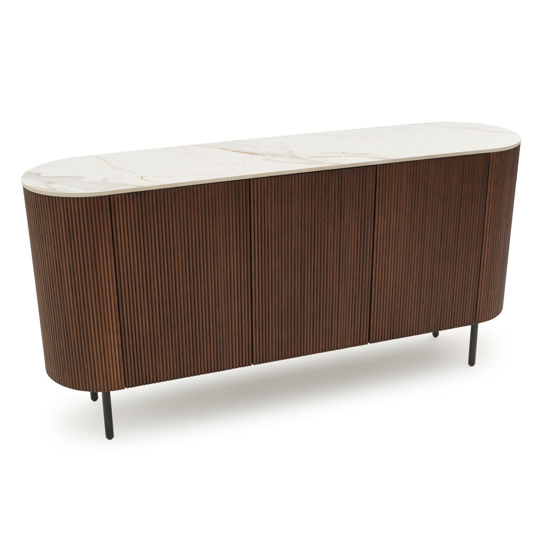 Esmeralda Wood Sideboard Dark Brown