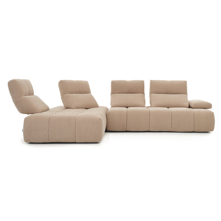 Nerida Fabric Sectional Sofa Beige