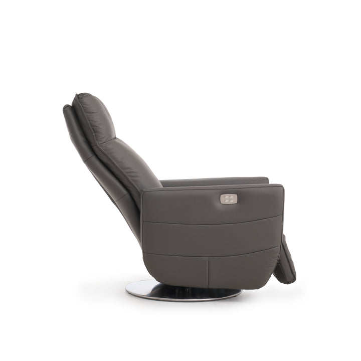 Waven Reclining Accent Chair Dark Grey