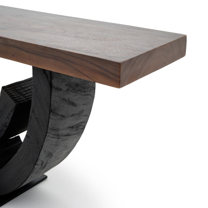 Wintra Wood Console Table Black
