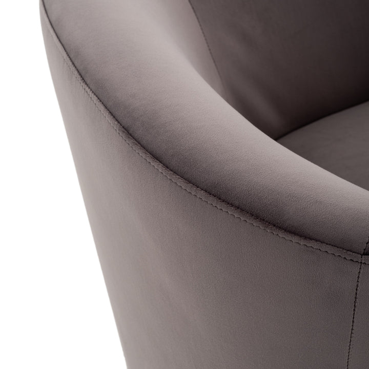 Wyle Swivel Accent Chair Light Grey