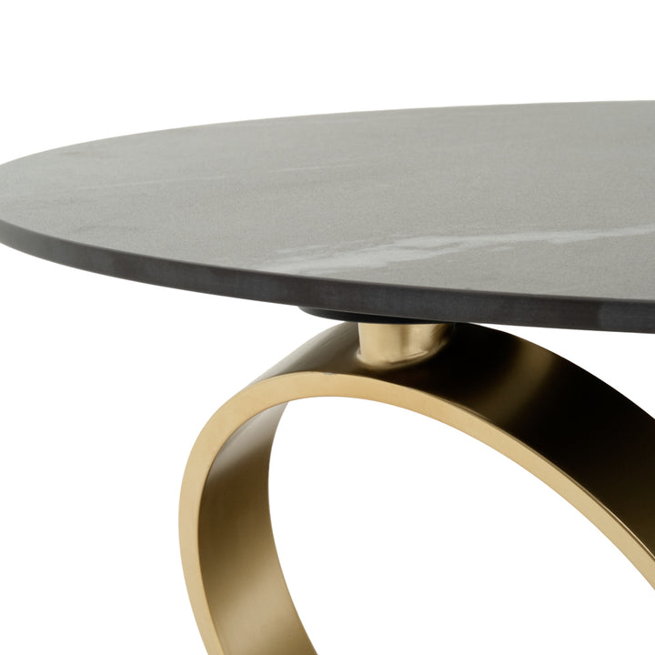 Whitten Ceramic Coffee Table Black