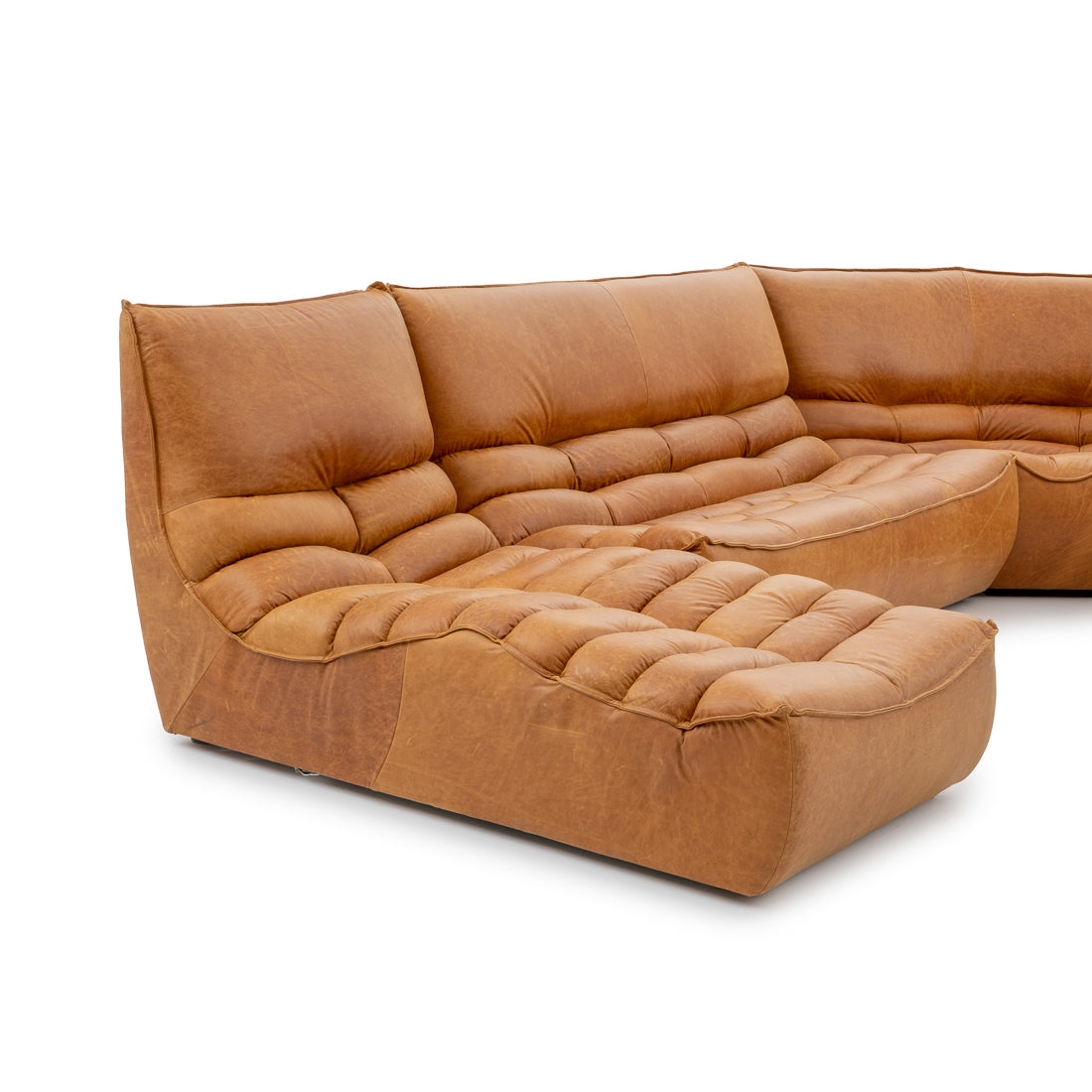 Nesto Leather Modular Set Cognac