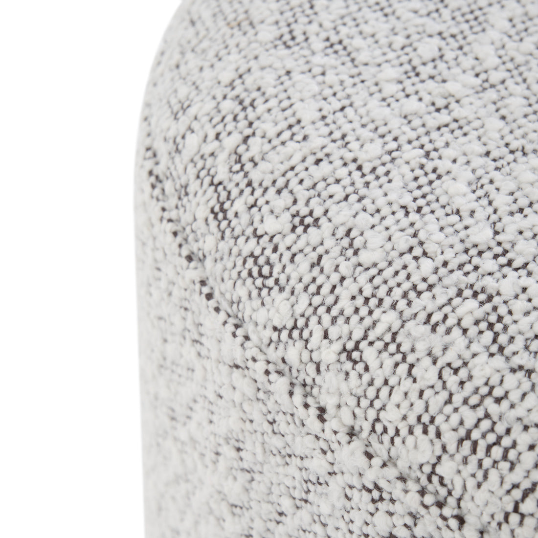 Emondi Fabric Ottoman Light Grey