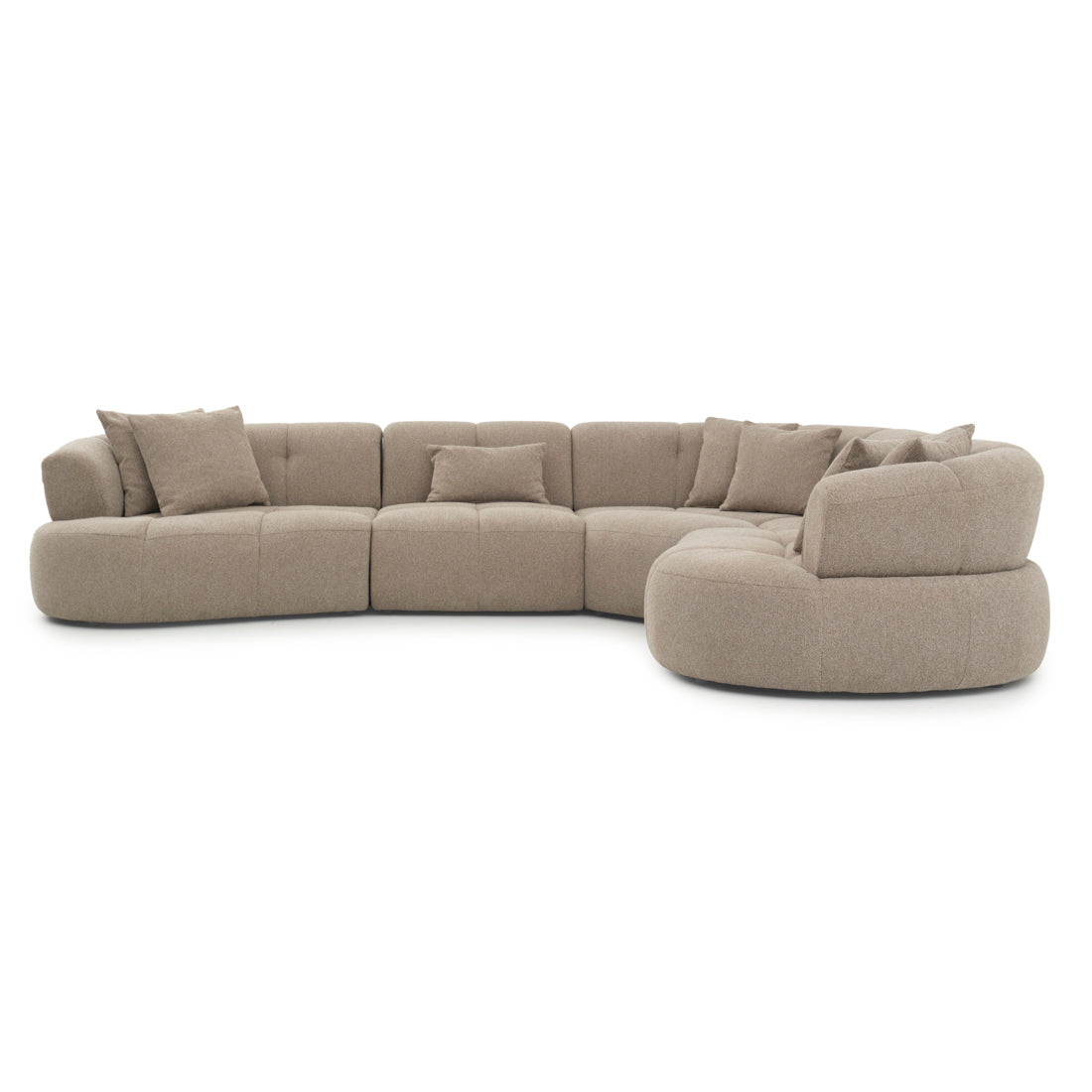 Edwina Fabric Modular Set Taupe