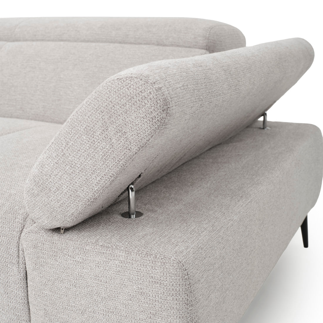 Eldan Fabric Sectional Sofa Light Grey