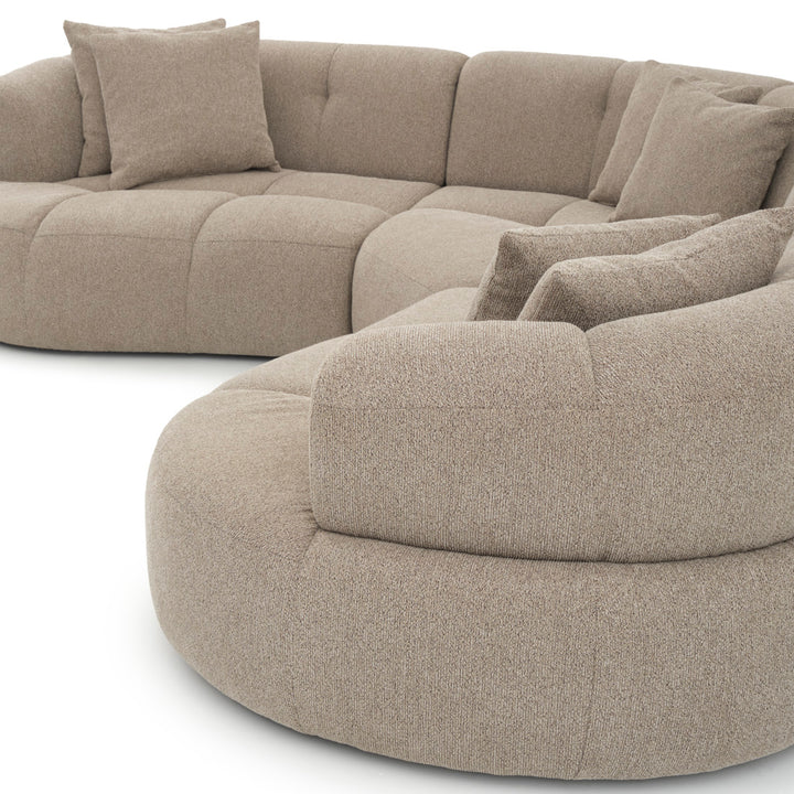 Edwina Fabric Modular Set Taupe
