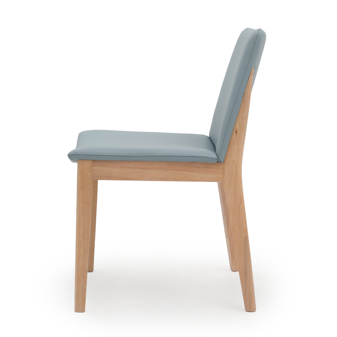 Emy Leather Chair Light Blue