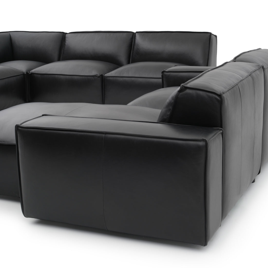 Nook Leather Modular Set Black