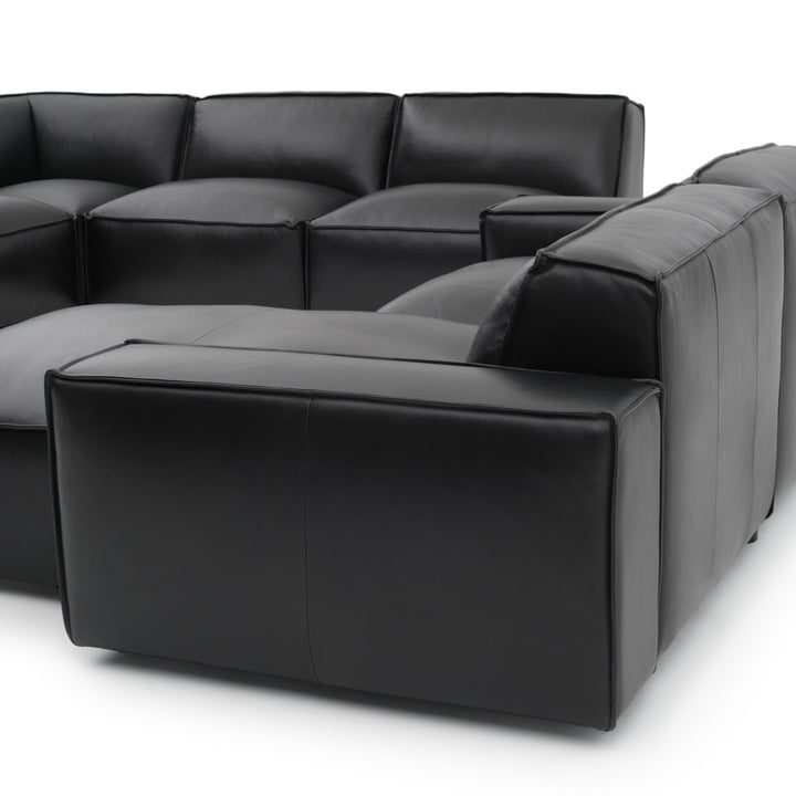 Nook Leather Modular Set Black
