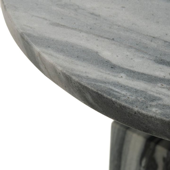 Walterina Marble Accent Table Dark Grey