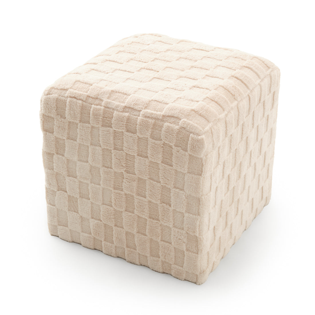 Nimit Fabric Ottoman Off White