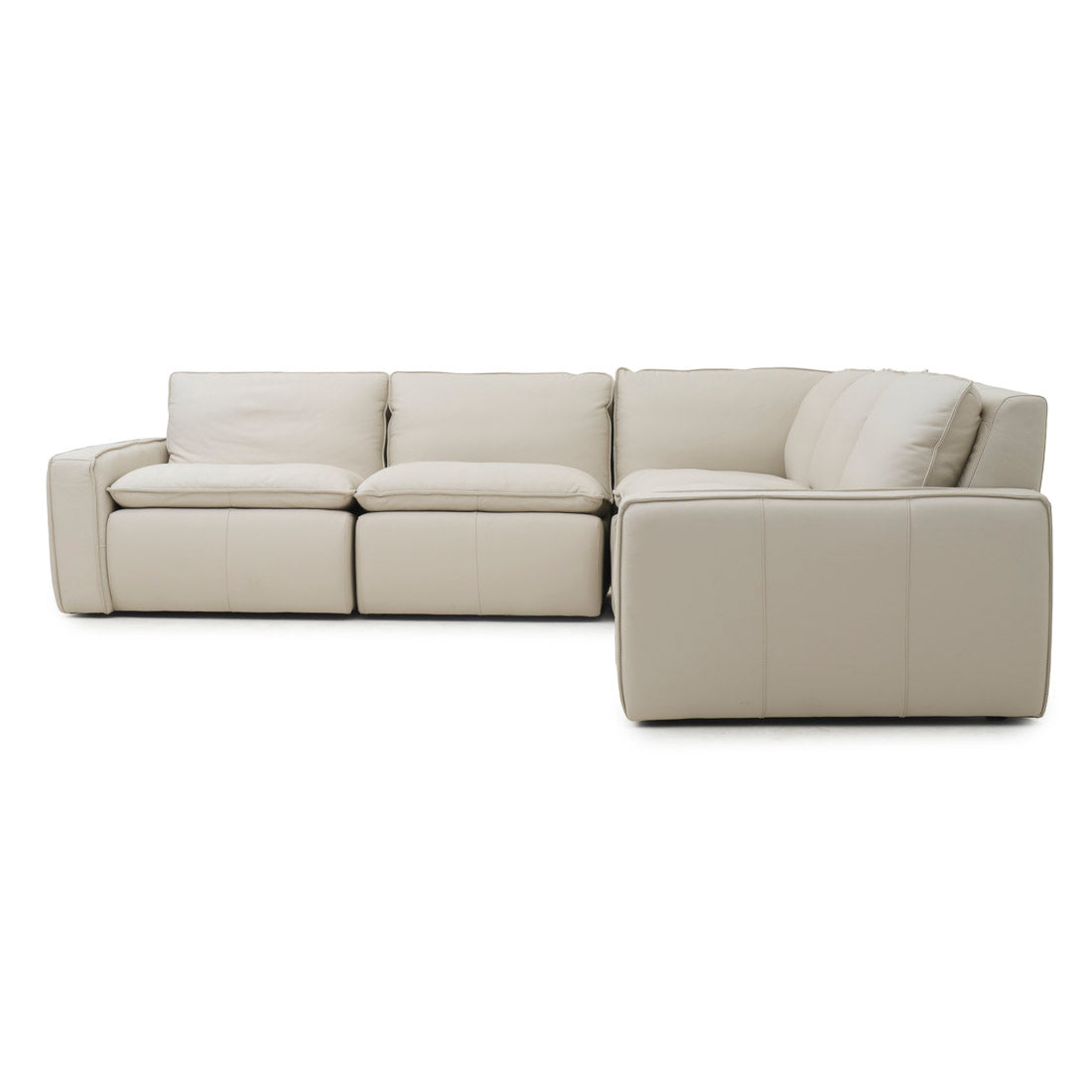 Nadyna Leather Modular Set Beige