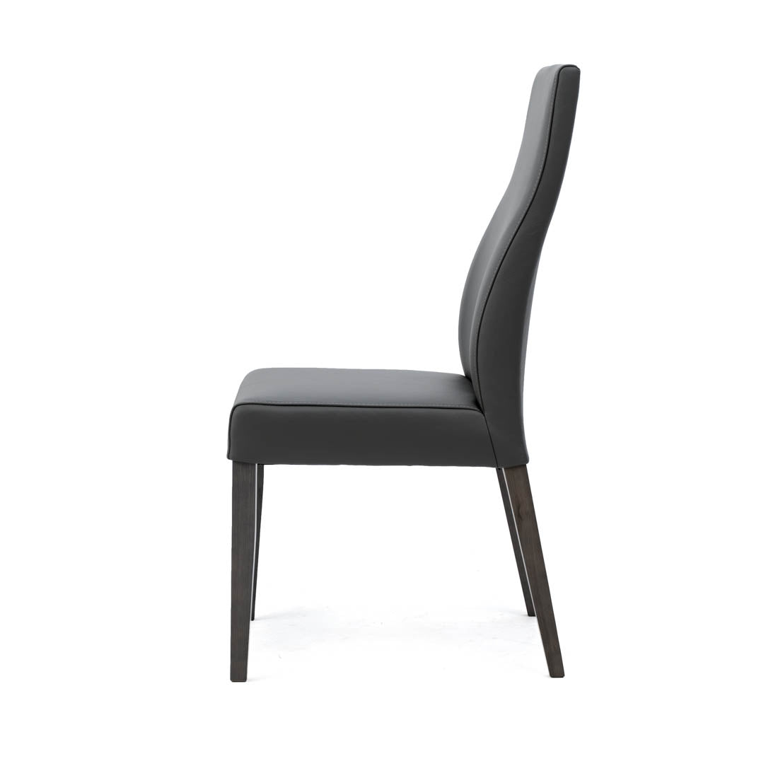 Jennifer Leather Chair Dark Grey